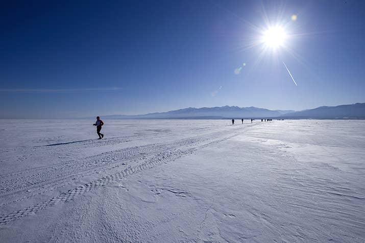 This is a marathon on ice! Bonus: Because of the featureless Siberian landscape, runners can nearly see the finish line from the start line, giving them nothing to do but think about how far away it still is as they run those grueling 26.2 miles.