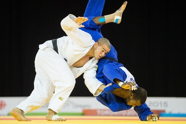 Da competição masculina de judô de peso pesado que aconteceu no dia 14 de julho.