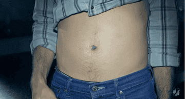 Belly button tickle male Heroes and