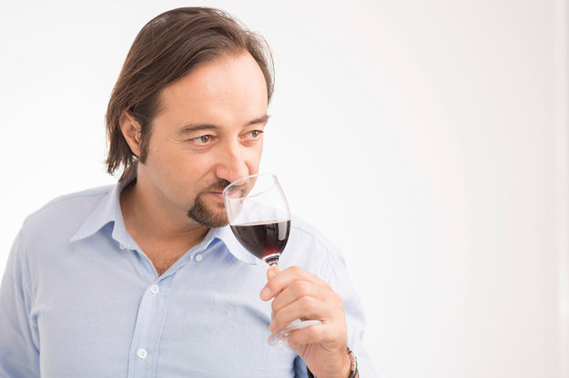 19 Men Sticking Their Noses Right Into A Wine Glass