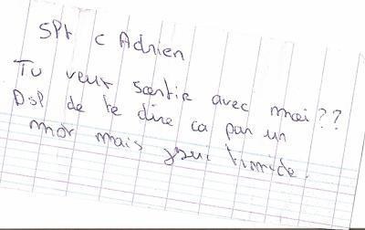 Et pas des SMS ou des Snapchats.