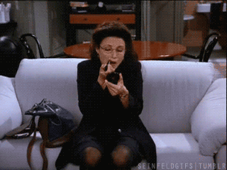 Not quite there. Like Elaine's lipstick application, this didn't end too well for you.