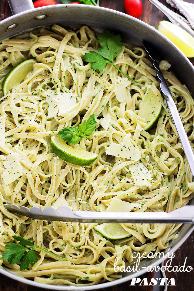 Pasta for a green goddess. Recipe here.