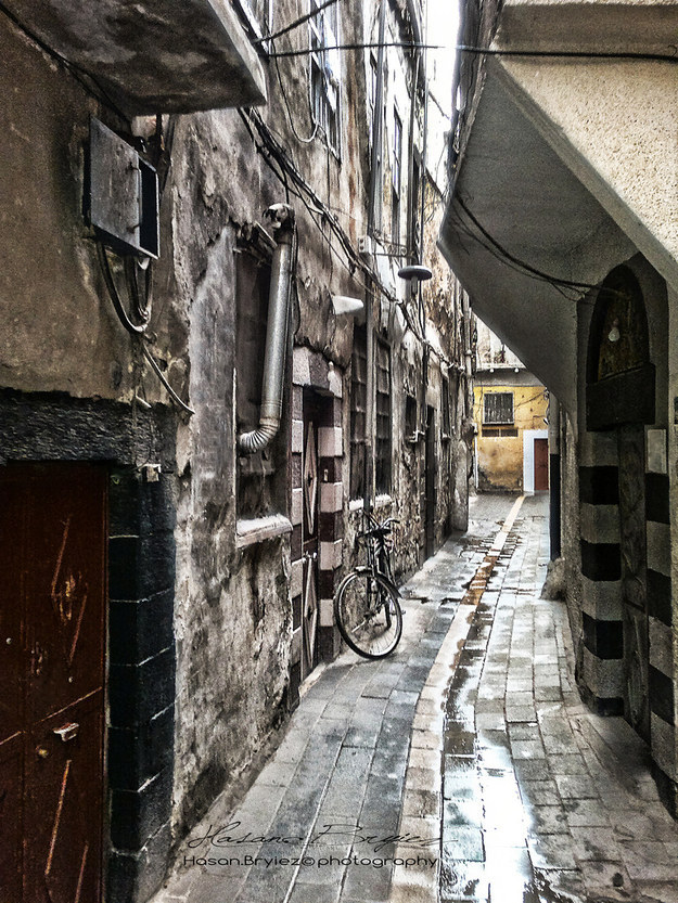 Staré uličky v Damasku.