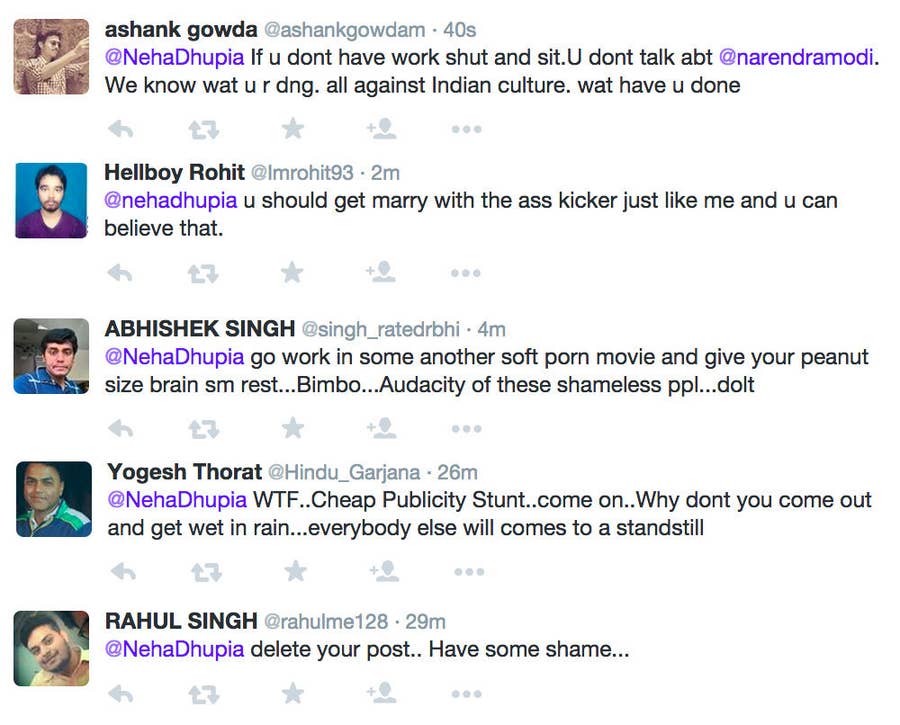Actress Neha Dhupia Faced Sexist Attacks On Twitter After Criticising  Modi's Governance
