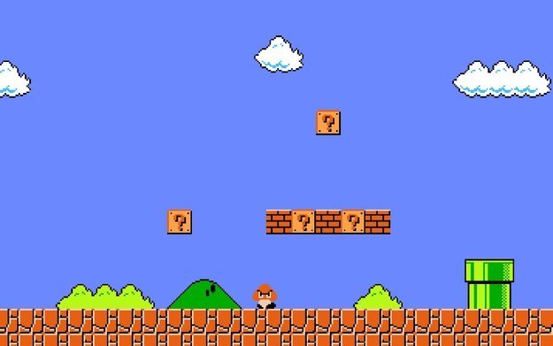 Como los cartuchos de Nintendo tenían una capacidad limitada, una de las maneras que el equipo encontró para optimizar el espacio utilizado, fue reciclar el arte de las nubes y usarlo para los arbustos con un simple cambio de color.