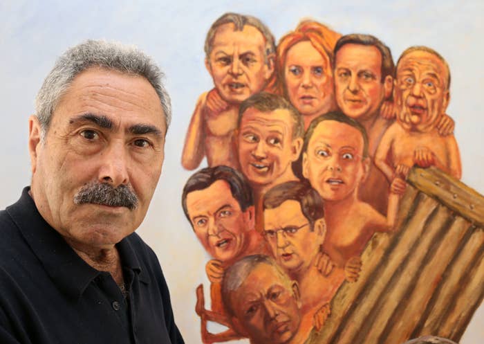 This Artist Chased David Cameron With A Naked Painting Of David Cameron