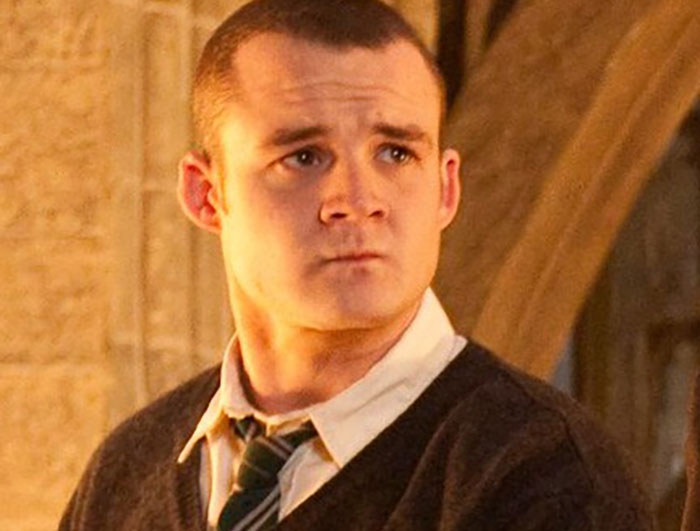 Goyle may have been as dumb as a box of rocks, but he was less of a bully than his counterpart, Crabbe. He spent the duration of the series in Malfoy's shadow, which automatically makes him a fuckboy by association.