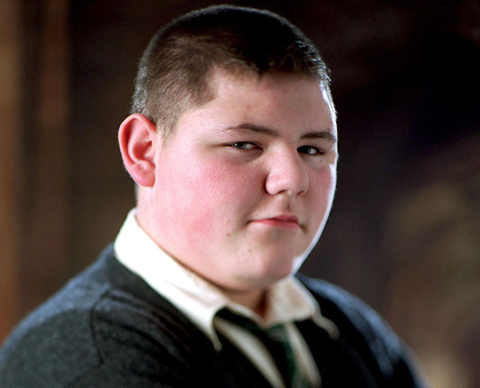 At first glance, Crabbe may seem on par with Goyle, but he's actually a lot worse. Remember how he spent the moments leading up to his death calling Hermione a mudblood and shooting several "avada kedavra" curses at her? He died as he lived: A total fuckboy.