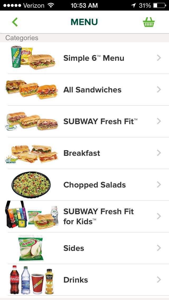 subway pickup order subway pickup order