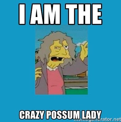 A woman once came through my checkout with a possum in a green bag. There isn't much else to say about that.
