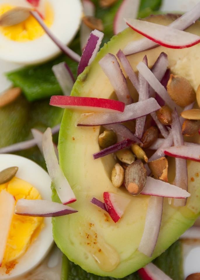 Recipe Spicy Avocado-Poblano Salad with Boiled Eggs