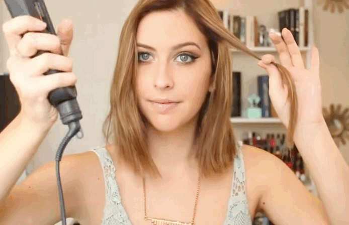 how to curl your hair with a straightener in 5 minutes
