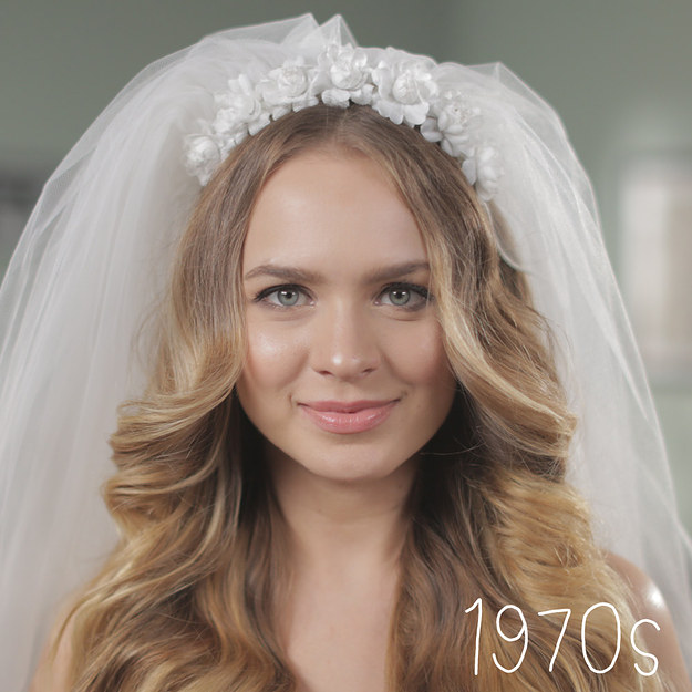 Over 50 Years Of Wedding Hairstyles In Two Minutes