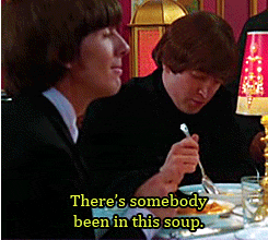 And George's odd choice in flirting across the room.