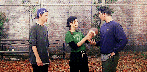 Rachel Green can’t play football, and she cries easily. She also moved to New York City by herself and worked her way up from waitress to Ralph Lauren executive.