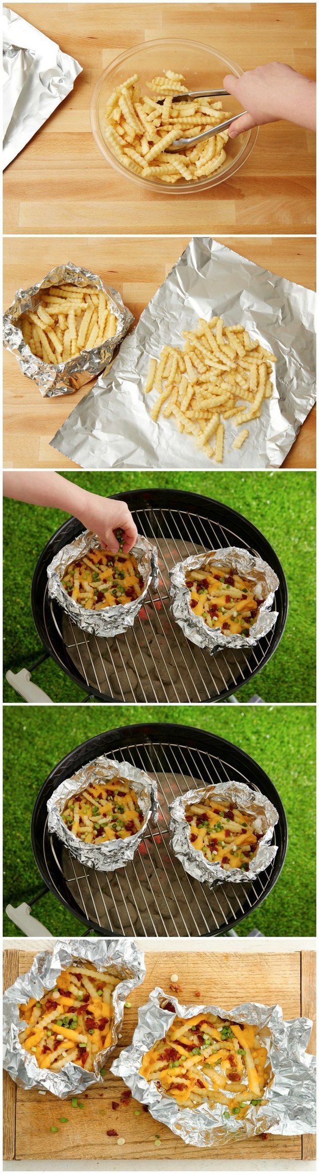 Foil Pack Cheesy Fries