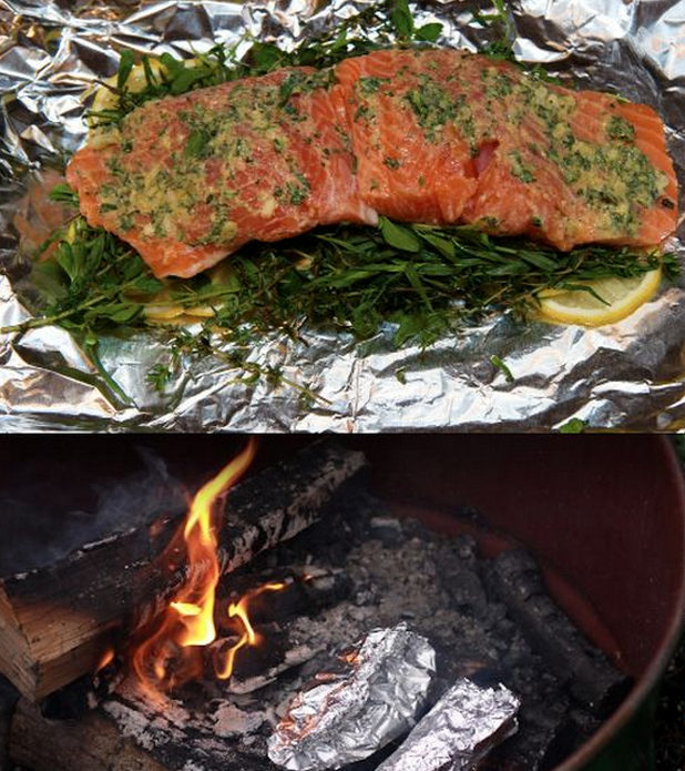 Salmon with Herbs &amp; Lemon