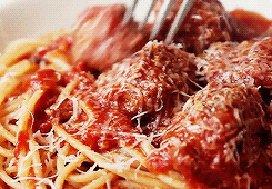 Spaghetti with meatballs