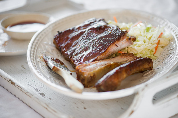 Bourbon-Maple Glazed Pork Ribs