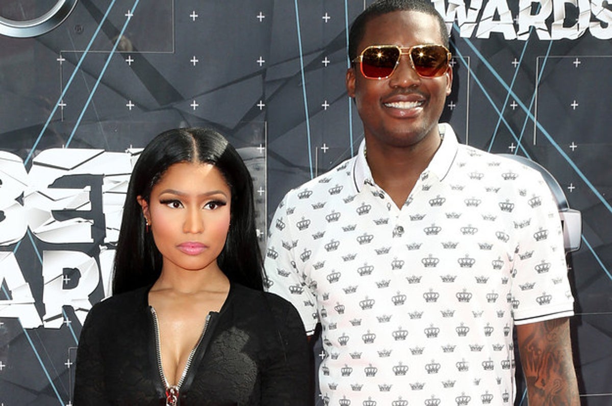 Nicki Minaj and Meek Mill look every bit the happy couple in