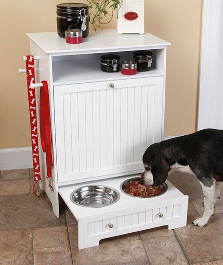 DIY Dog Food Station with Storage - Addicted 2 DIY