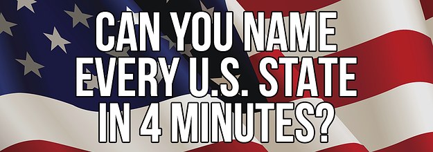 Can You Name Every Us State In Four Minutes