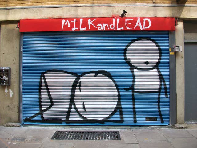 How One Graffiti Artist Highlighted The Dangers Of Urban Change With Stick Figures Graffiti artist stik is invited all over the world to paint murals of his stick figure. graffiti artist highlighted the dangers