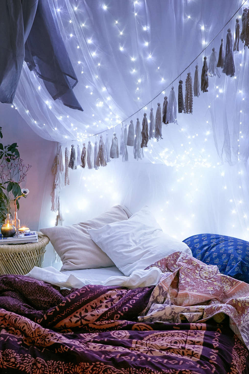 loft bed fairy lights