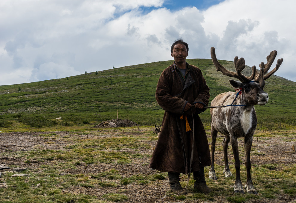 Magsar, the Dukha reindeer herder, has absolutely no chill.