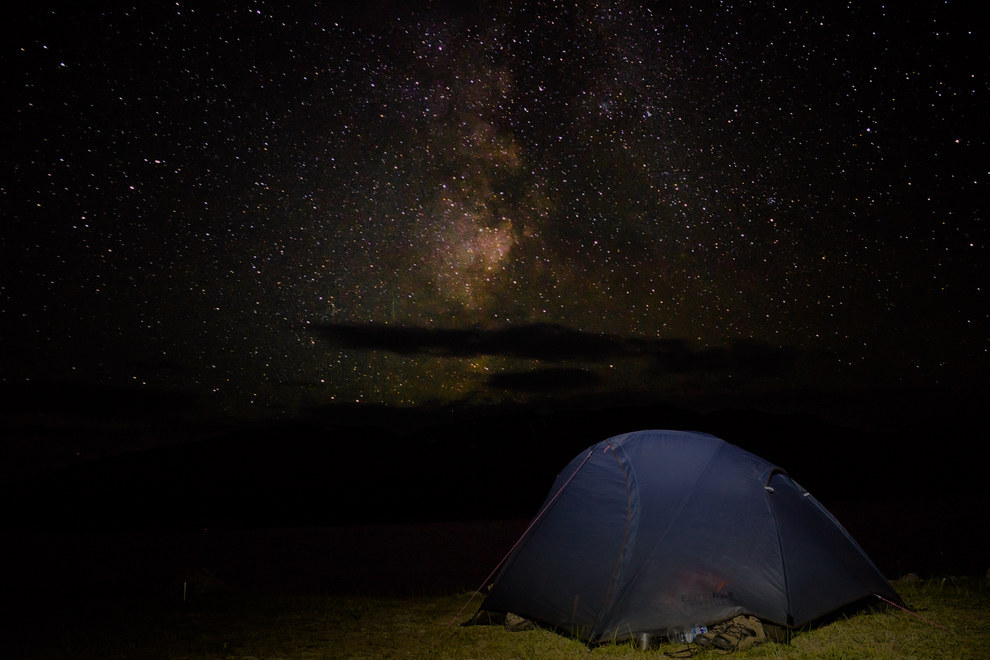 And when you camp under the Milky Way, the stars are so bright that they'll definitely keep you up all night. #Fail.