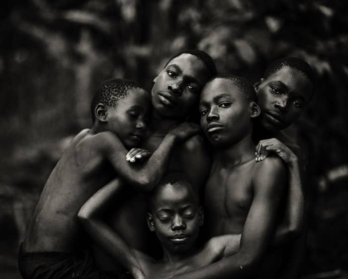 "In the fields of Mukono District in Uganda lives Gertrude with her husband and seven children and visiting relatives and friends. Gertrude is one of the women of the Katosi Women Development Trust. These are her sons."