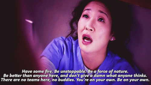 "Cristina Yang is just mind-blowing. She is incredible and I really look up to her." –fionapeanut