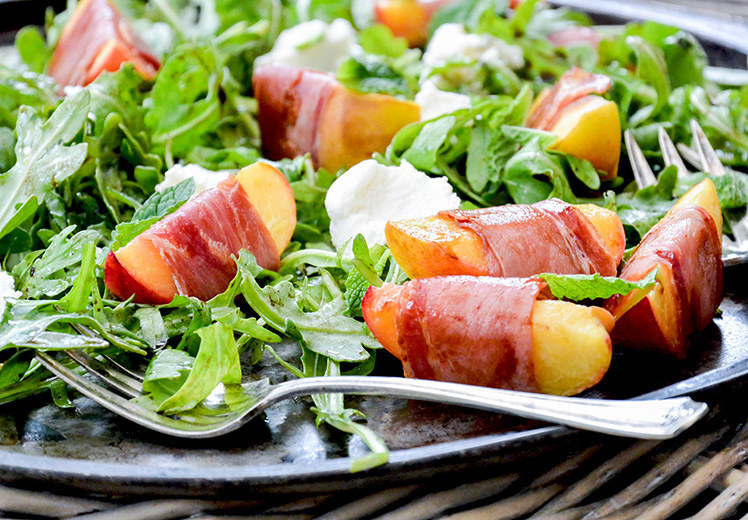 Sweet peaches, salty prosciutto, and spicy arugula — this salad is the perfect combination of flavors. Get the recipe.