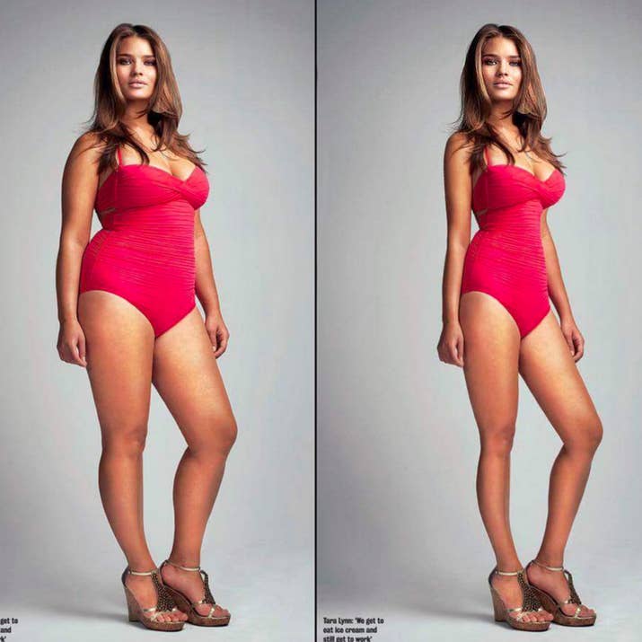 Image result for photoshopped models