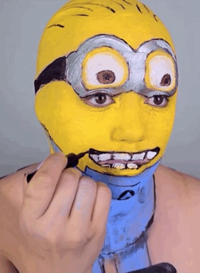 face painting minion
