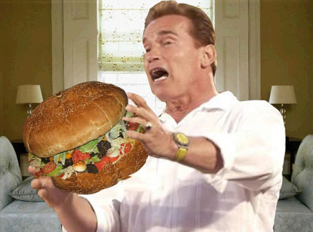 Yes! Your best mate's cousin's sister was totally right when telling you that the hamburgers in America are literally the size of your head.
