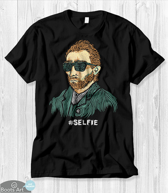 It's obvious that if Van Gogh was still alive #selfies would totally be his thing. Rock this modernized version of his self portrait with style.