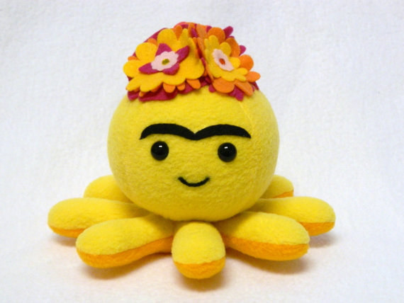 As one of the most respected female artists, Frida Kahlo could not look any cuter than as a little octopus!