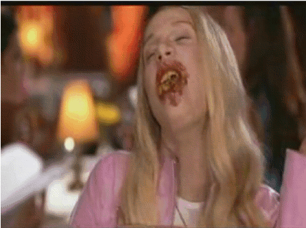 Food gets all over you and you have no clue how.