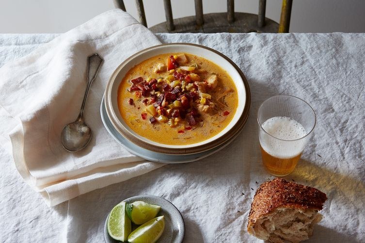 This soup will whisk you away like a summer night on the sea. Get the recipe.