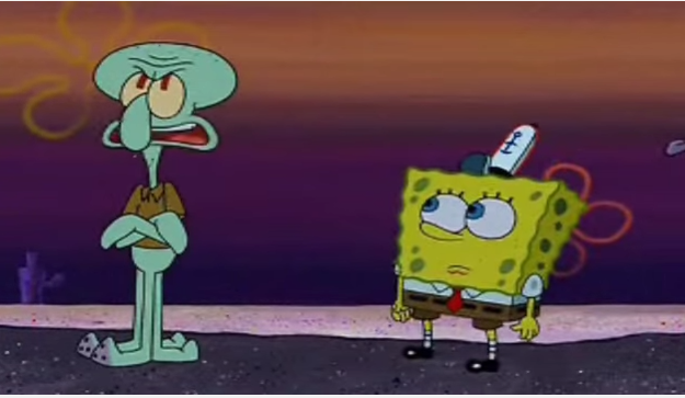 spongebob and squidward connected