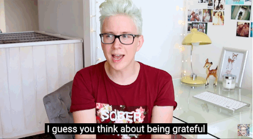 "I guess you think about being grateful when you're making, like, an acceptance speech or when you have a huge accomplishment, but it's the day-to-day things that I think you should be even more grateful for because that's the life you live."