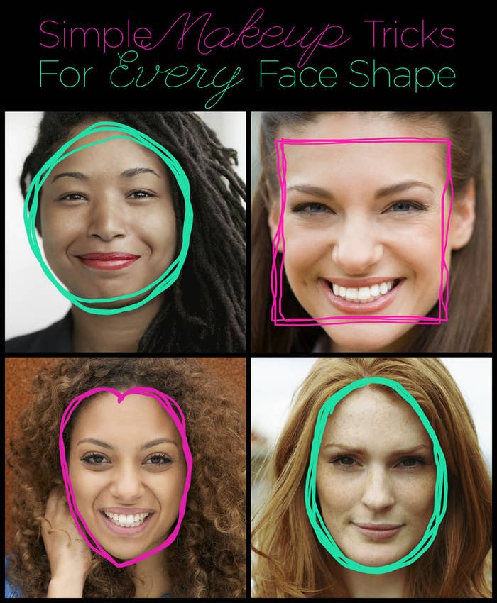 12 Simple Makeup Tricks For Every Face Shape 12 Simple Makeup Tricks For Every Face Shape