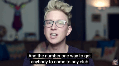 "And the number one way to get anybody to come to any club is free food. Order a pizza. There's free food. Come on over. Everyone's going to come. Trust me. That is how you catch a gay: free food."