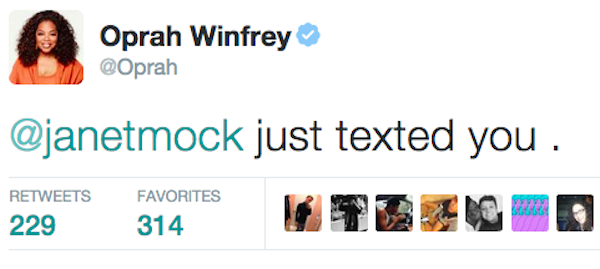 Oprah Sends Tweets To Tell People She Texted Them