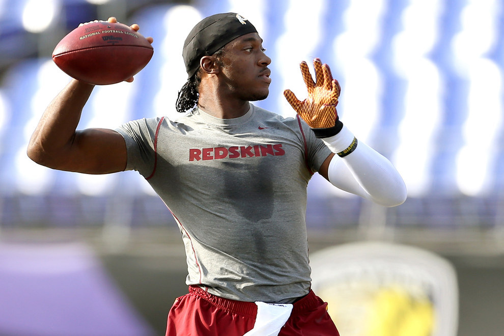 Redskins quarterback RG3 left off list of core players