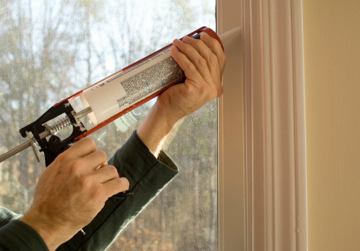 This seems obvious, but it's important nonetheless. Make sure every window in the house is properly secured with a quick caulking.