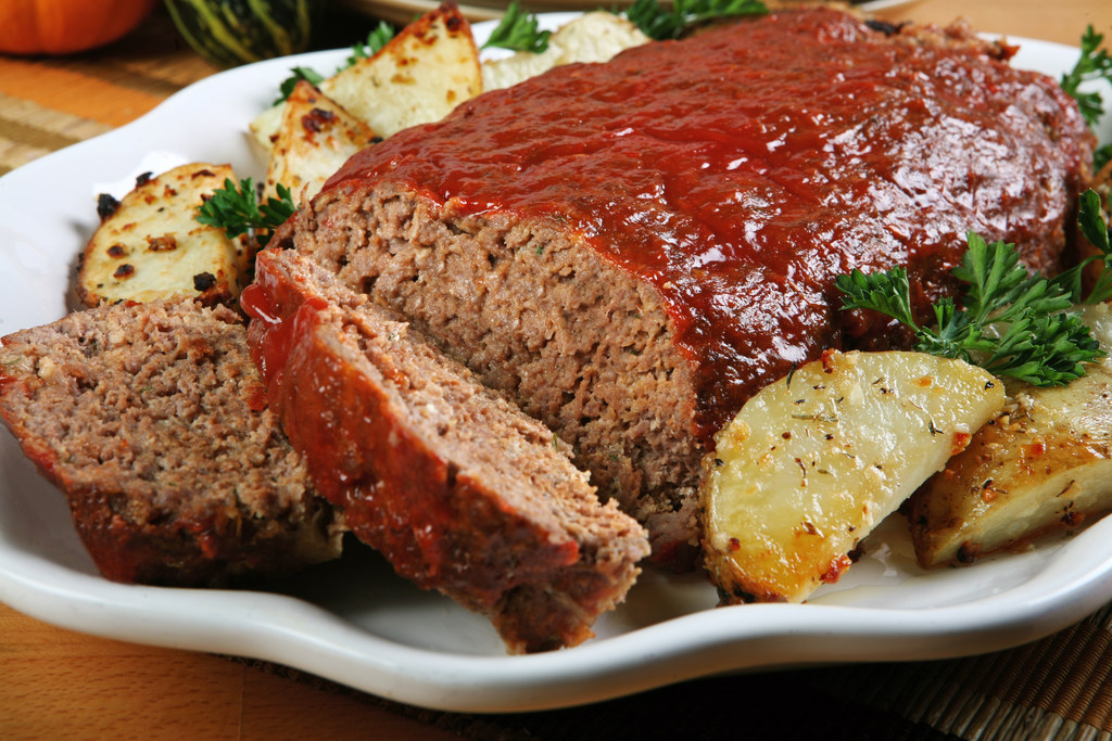Because meat loaf was basically a vessel for ridiculous amounts of ketchup.