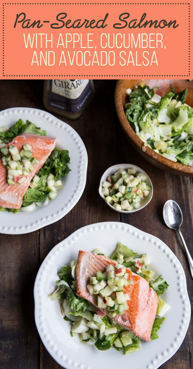 Pan-seared salmon is deliciously crispy on the outside and and fork-tender on the inside. Plus, you don't have to turn on the oven. Recipe here.
